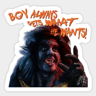 Little Monsters: Boy Always Gets What He Wants Sticker